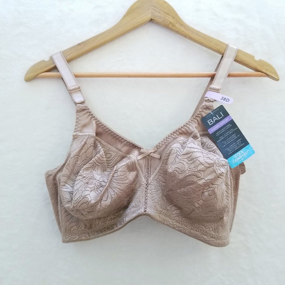 NWT Bali Classic Support Cool Comfort Bra 38D